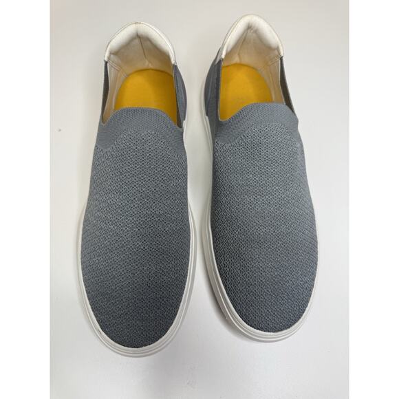 Casca Boli Slip On Sneaker Mens 11 Womens 13 Grey Knit Cushioned Athleisure Shoe - Picture 2 of 10